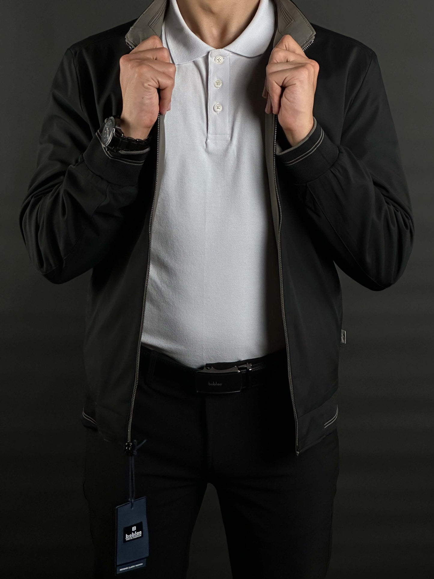 veste boblao double face original ( NOIRE | BLUE )