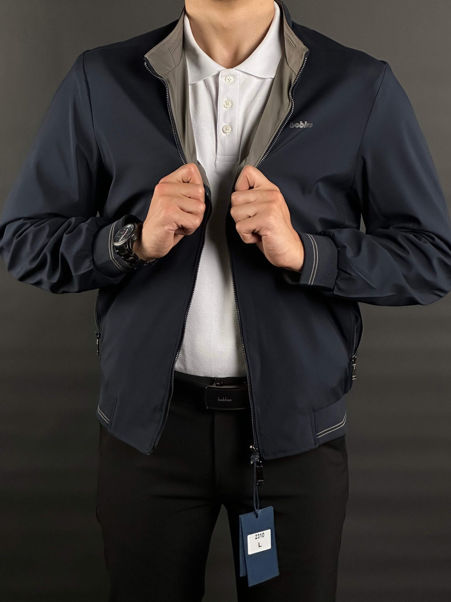veste boblao double face original ( NOIRE | BLUE )