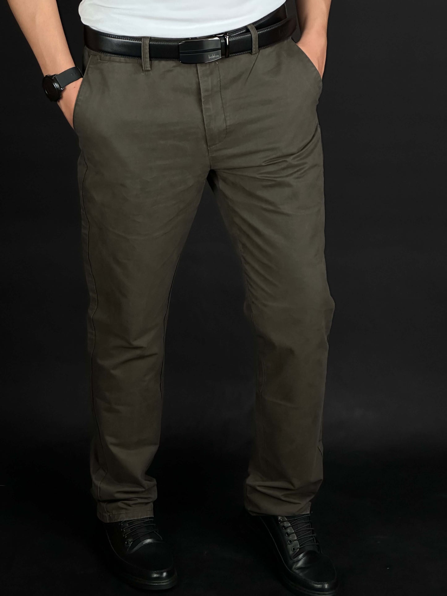 pantalon la toile boblao original ( vert et gris )