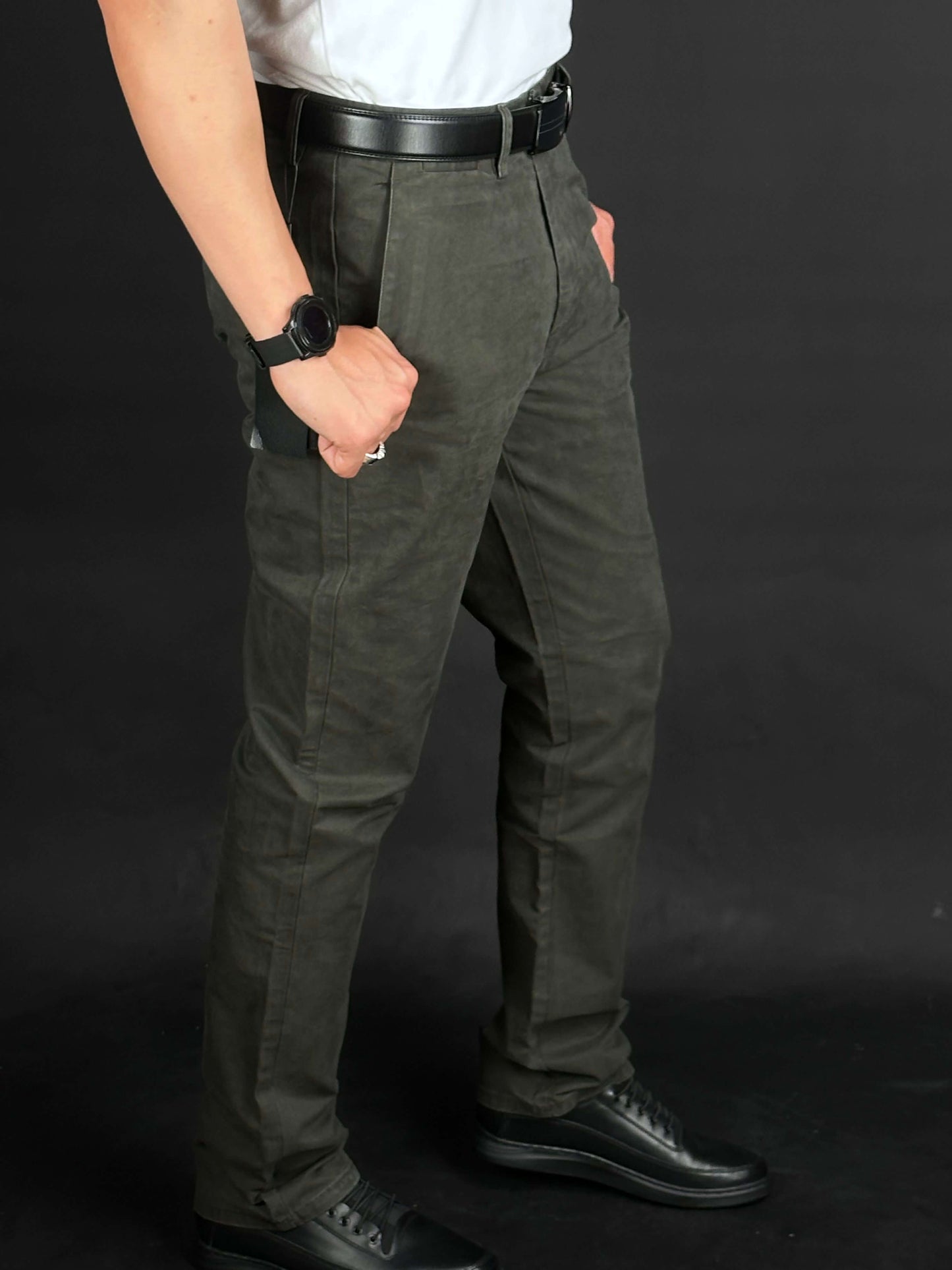 pantalon la toile boblao original ( vert et gris )