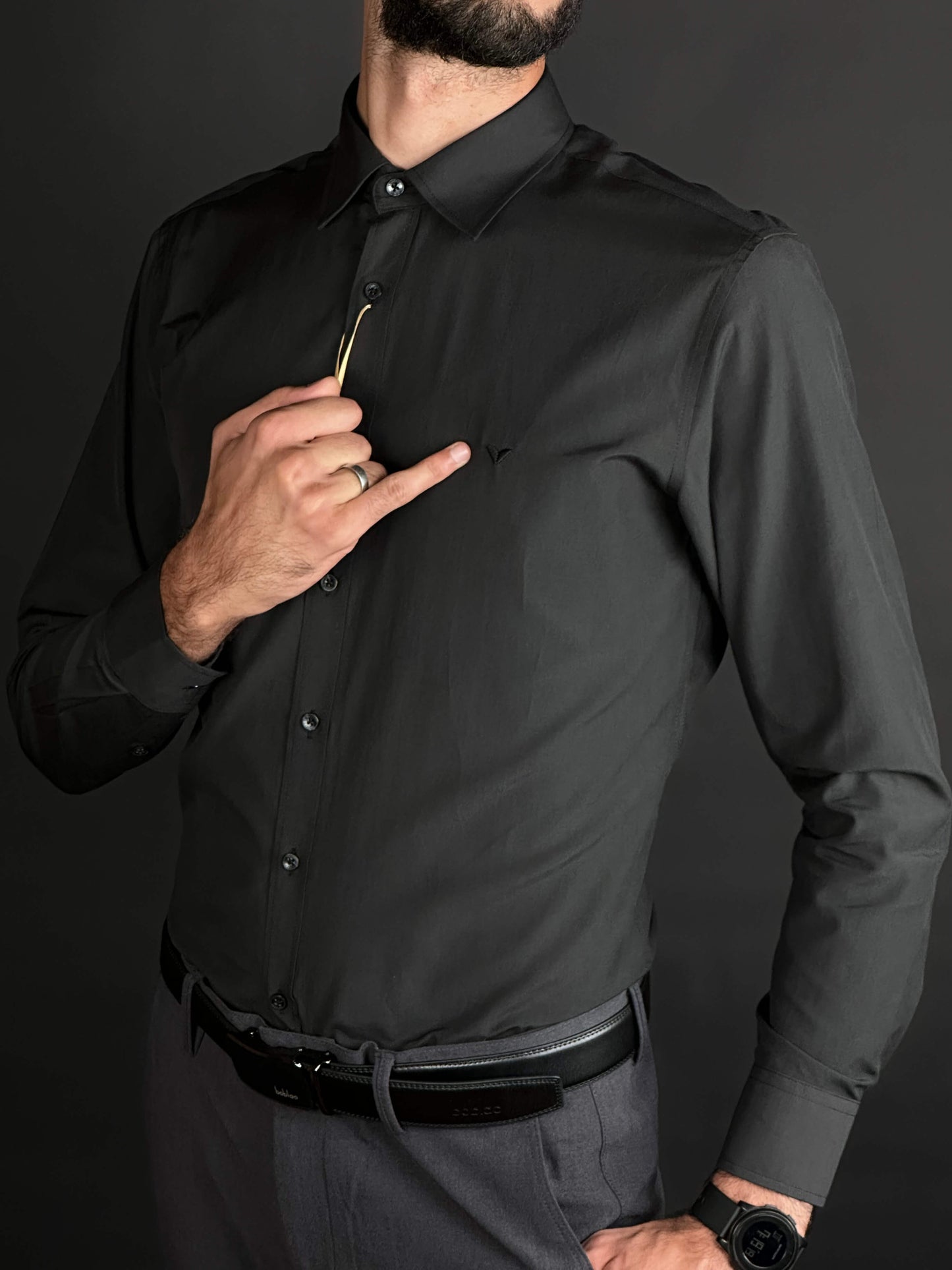 chemise black Original SLIM FIT