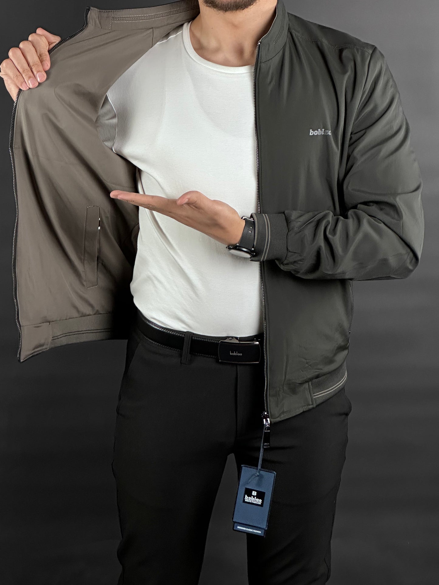 veste boblao double face original ( VERT | GRIS )