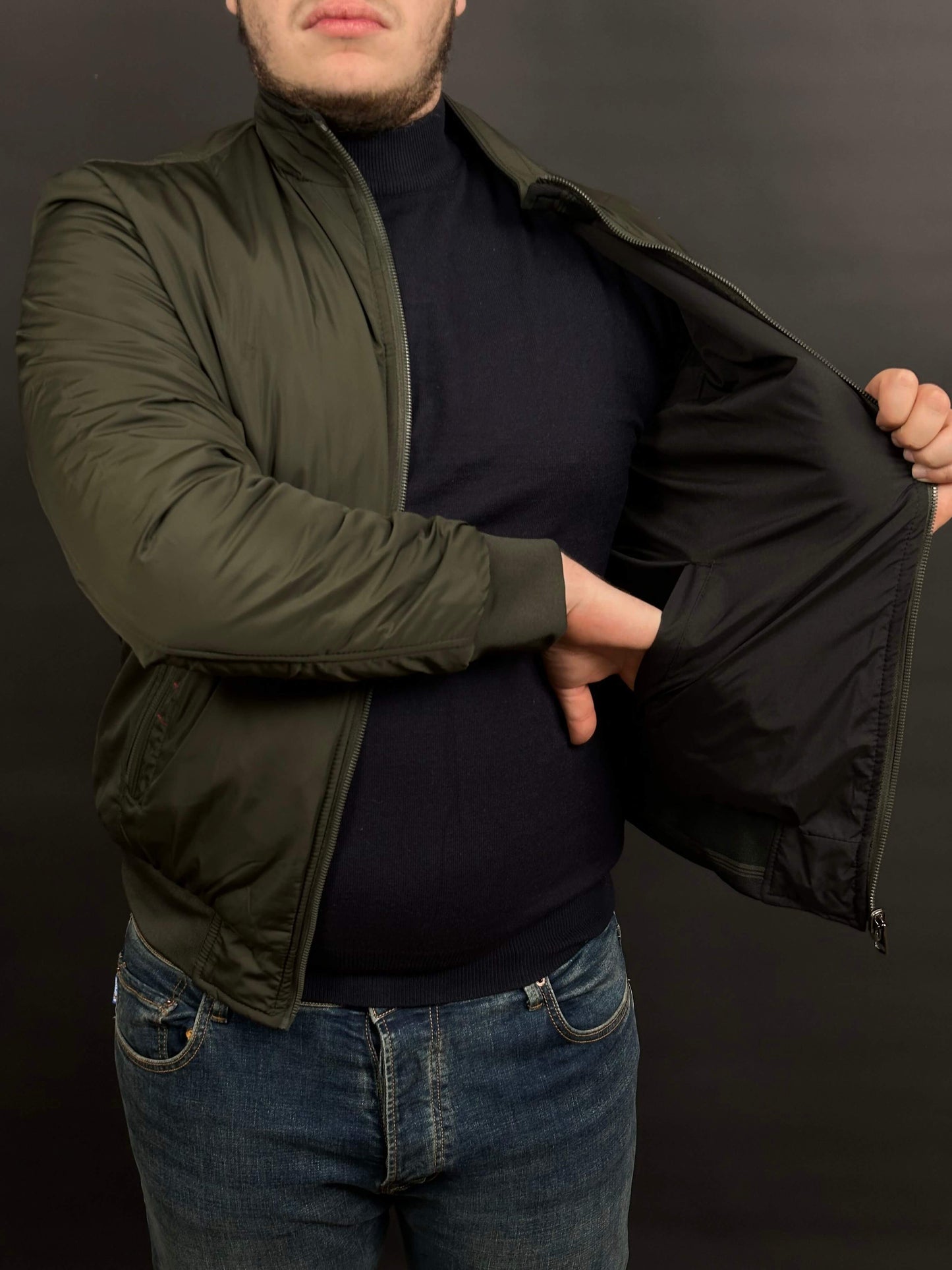 veste double face grand taille original