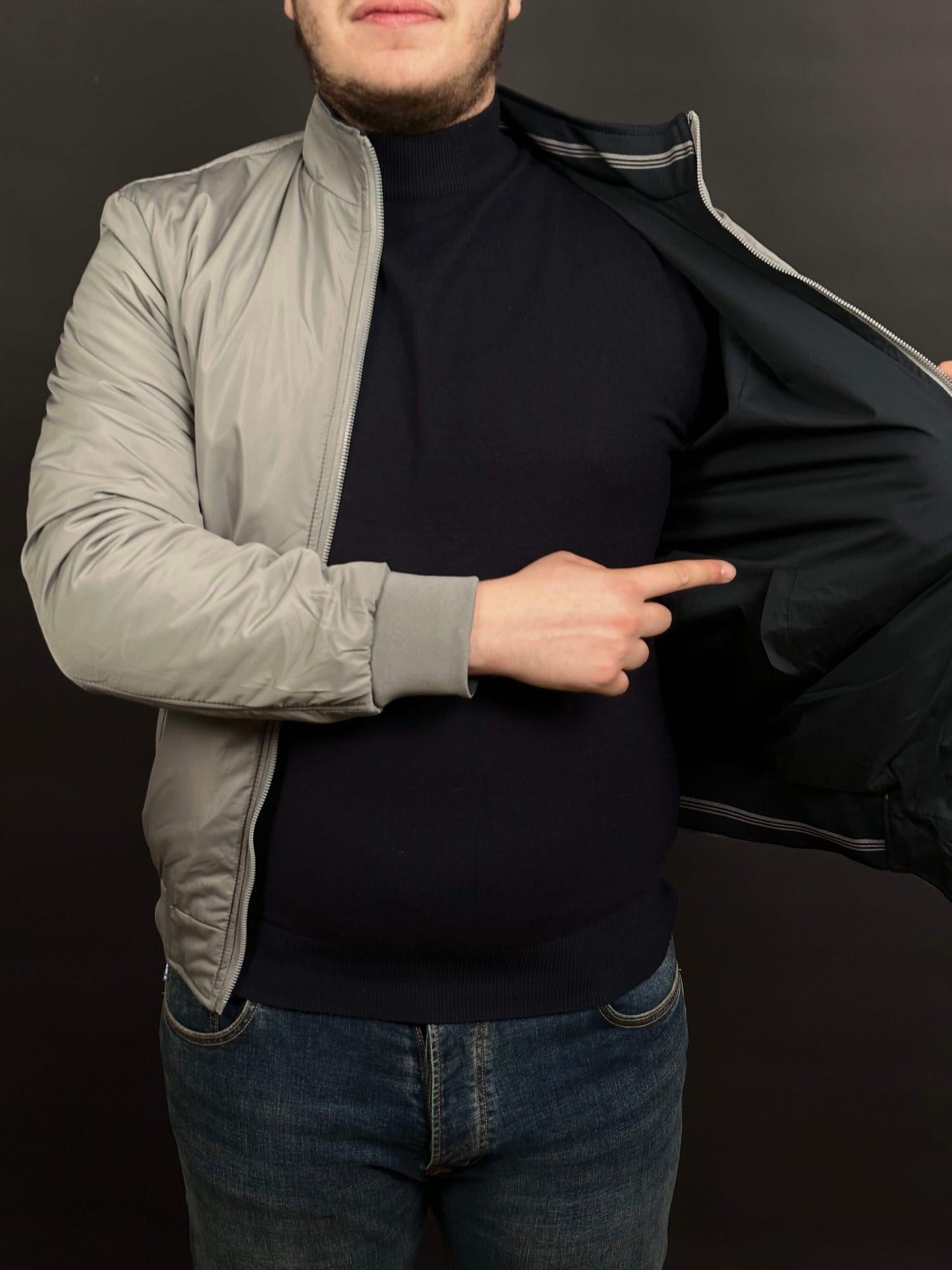 veste double face grand taille original