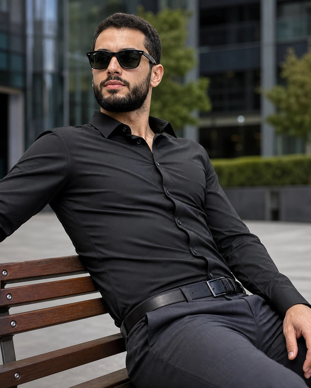 chemise black Original SLIM FIT
